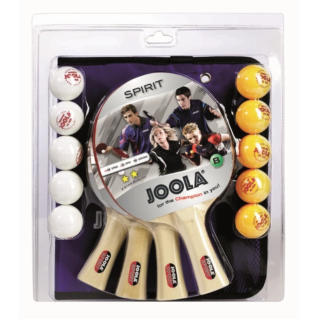 Pingpongový set Joola Family - 4 pálky, 10 míčků - 2.jakost
