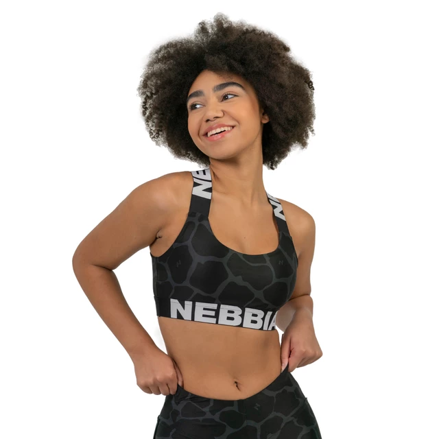 High Support Sports Bra Nebbia Ocean Selected 552 - Black - Black