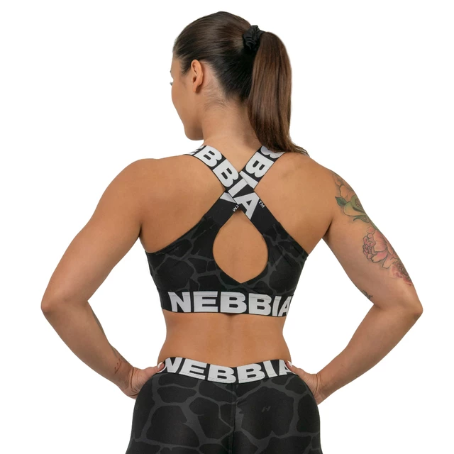 High Support Sports Bra Nebbia Ocean Selected 552 - Black