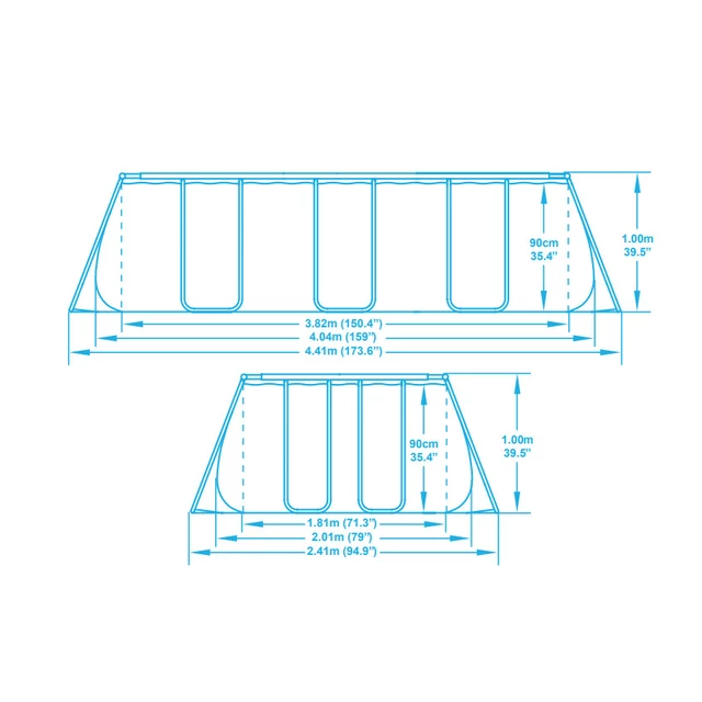 Bestway Power Steel medence 404 x 201 x 100 cm 56441