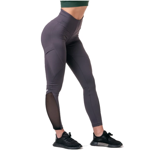 Női leggings magas derékkal Nebbia Fit & Smart 572 - Marron