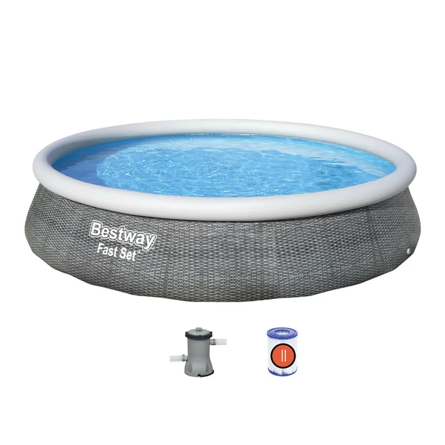 Outdoor Pool Bestway Fast Set 396 x 84 cm with Filter