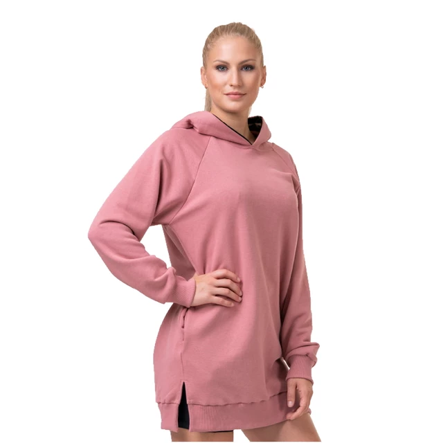 Women’s Long Hoodie Nebbia Everyday Hero 580 - Old Rose