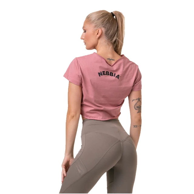 Női laza crop top Nebbia Fit & Sporty 583