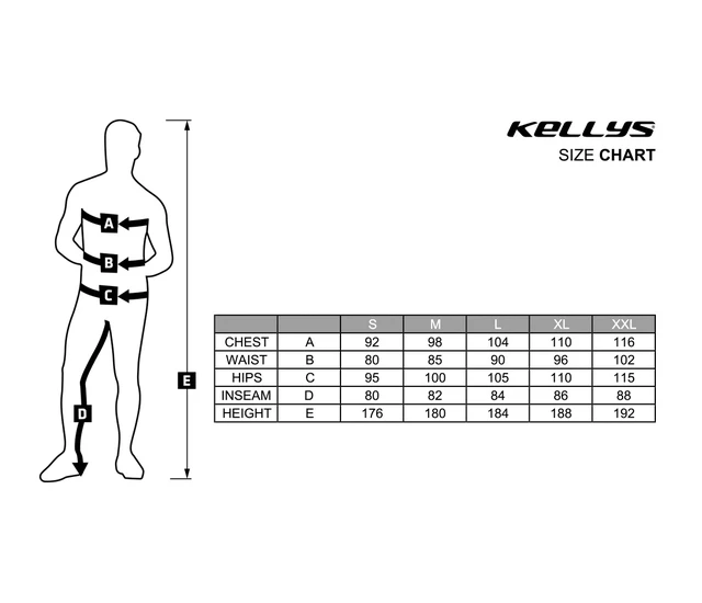 Kerékpáros mez hosszú KELLYS Rival - Kék