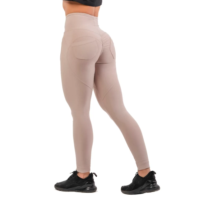 Women’s High-Waist Leggings Nebbia Lifting Effect Bubble Butt 587 - Cream