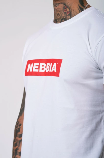 NEBBIA férfi póló 593 - fehér