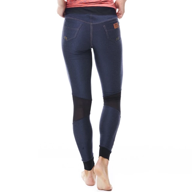 Damskie sportowe legginsy Jobe Discover Denim - Niebieski