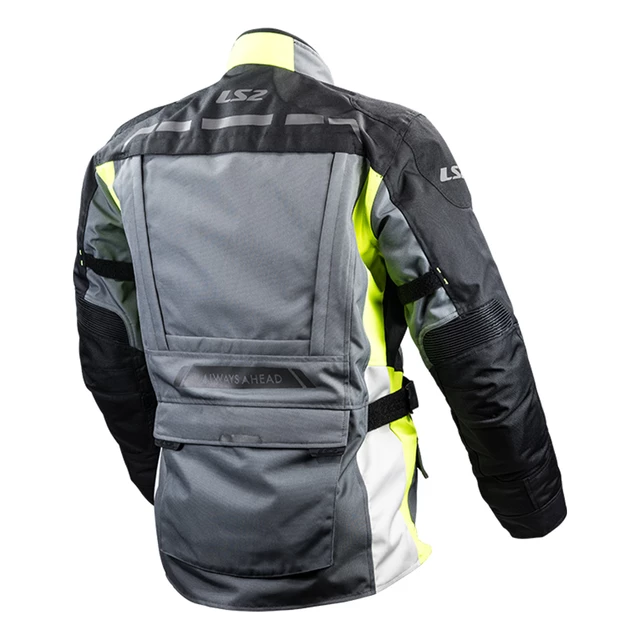 Men’s Motorcycle Jacket LS2 Lance Grey Black Yellow