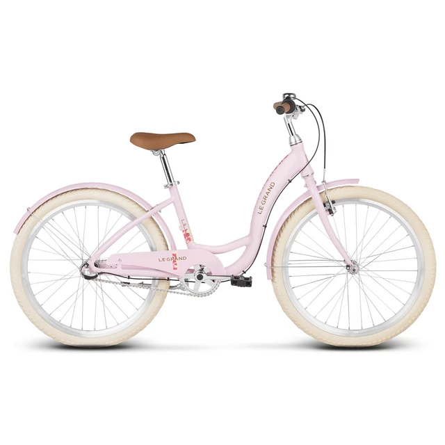 Juniorský dievčenský bicykel Le Grand Lille JR 24" - model 2020 - ružová
