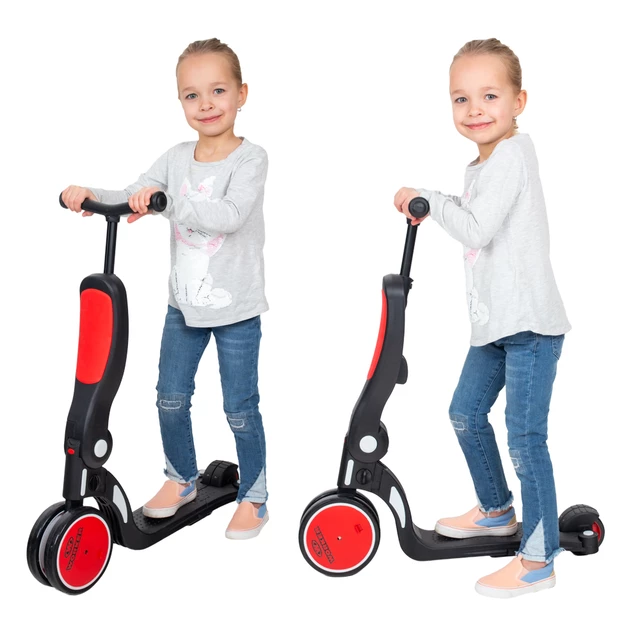 Children’s Multi-Purpose Vehicle 5-in-1 WORKER Finfo - Red