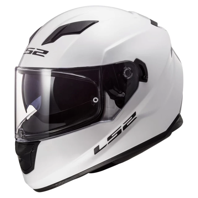 Moto prilba LS2 FF320 Stream Evo Gloss White - White - White