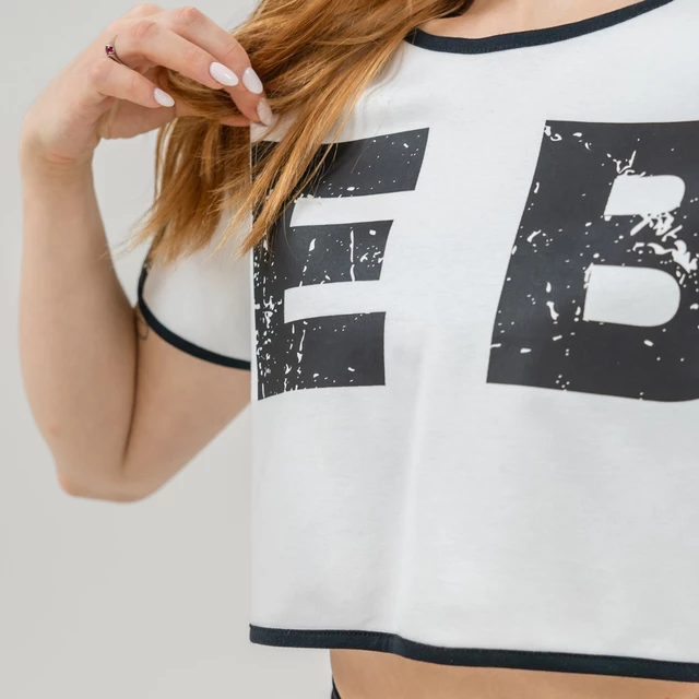 Crop-Top T-Shirt Nebbia GAME ON 610 - Weiss