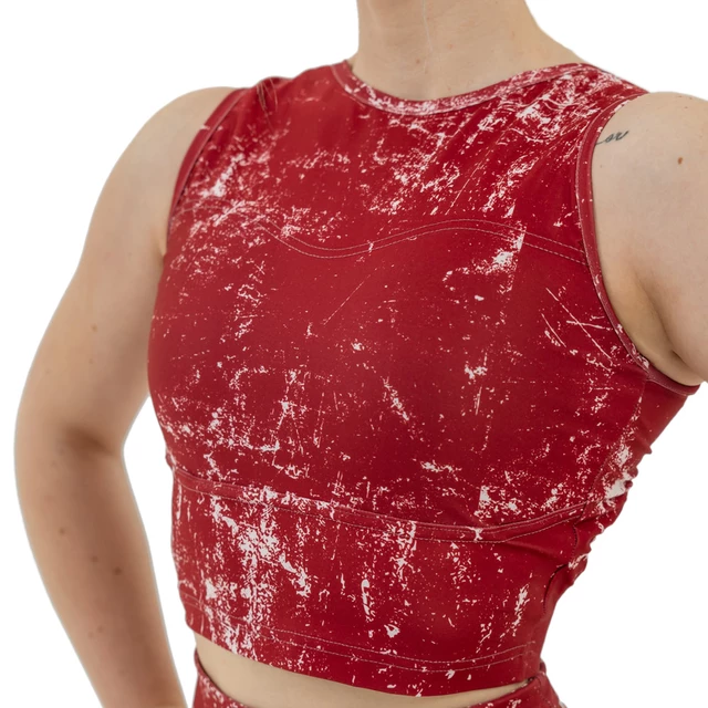 Crop top tielko Nebbia ROUGH GIRL 617 - Red