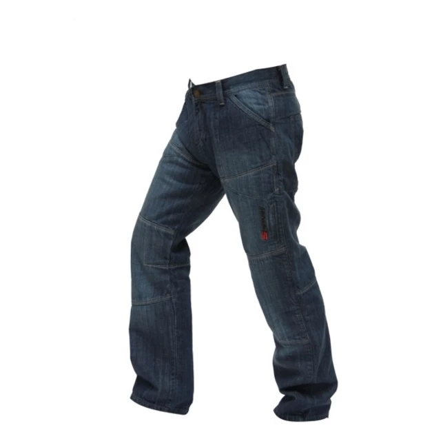 Pánske jeansové moto nohavice Spark Track - modrá