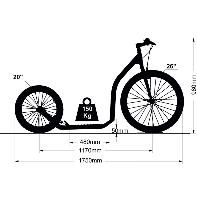 Roller Crussis Urban 4.1 fehér-fekete