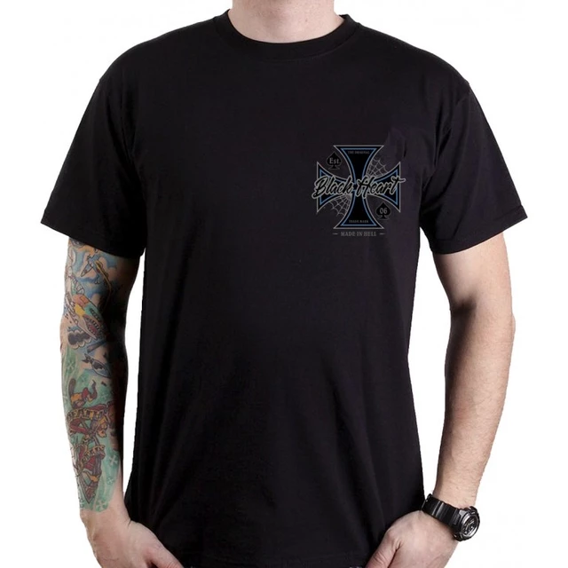 Tričko BLACK HEART Chopper Cross - 3XL