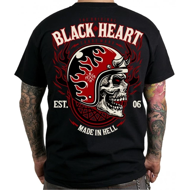 Triko BLACK HEART Hatter - černá