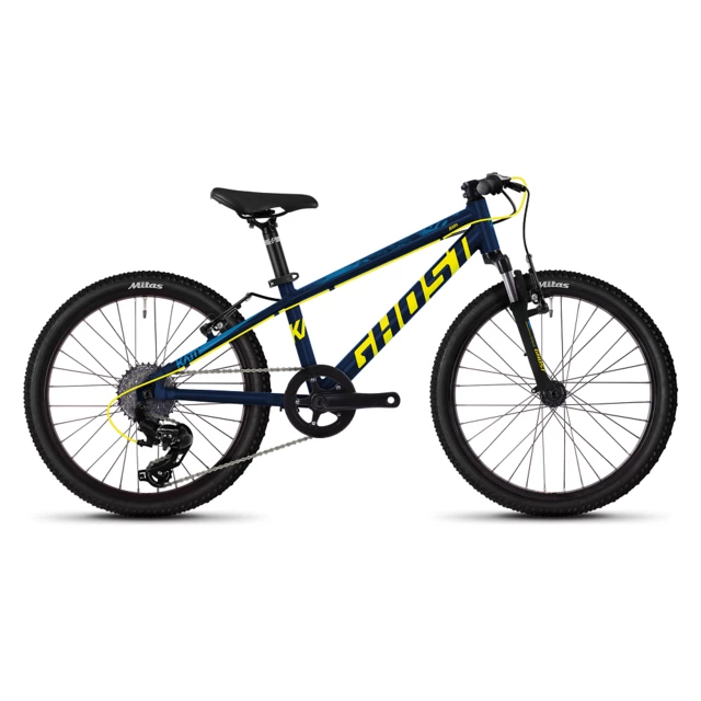 Children’s Bike Ghost Kato 2.0 AL 20” – 2020 - Night Blue/Neon Yellow/Riot Blue