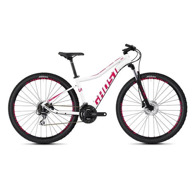 Dámsky horský bicykel Ghost Lanao 2.9 AL W 29" - model 2020 - M (17.5") - Star White / Ruby Pink
