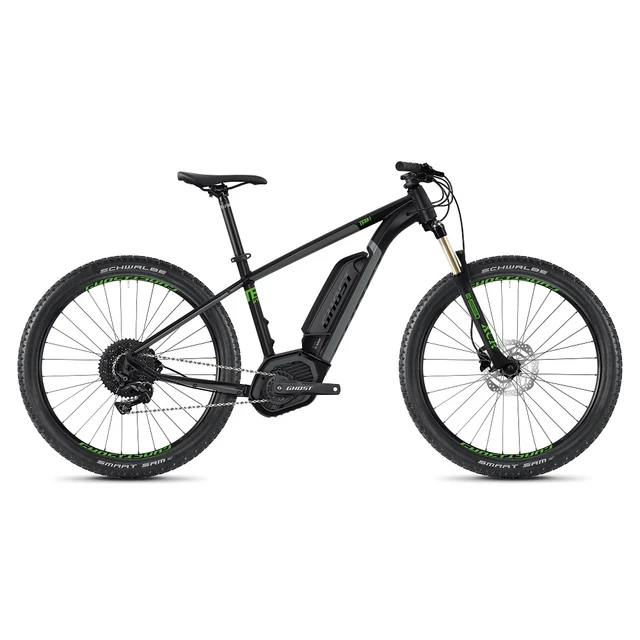 Horské elektrokolo Ghost Teru B4.7+ 27,5" - model 2020 - Jet Black / Urban Gray / Riot Green