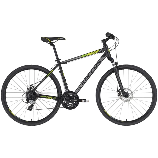 Pánsky crossový bicykel KELLYS CLIFF 70 28" 7.0 - Grey - Black Green