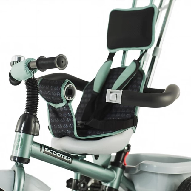 Three-Wheel Stroller/Tricycle with Tow Bar DHS Scooter Plus - Green