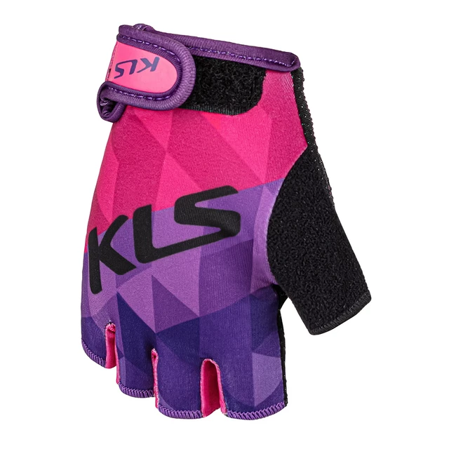 Detské cyklo rukavice Kellys Yogi Short - L - fialová