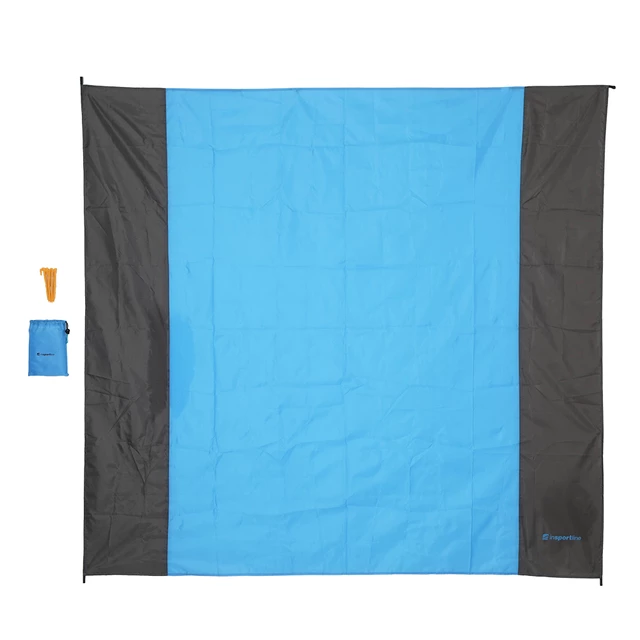 Pikniková deka inSPORTline Dattino 210x200 cm - modrá