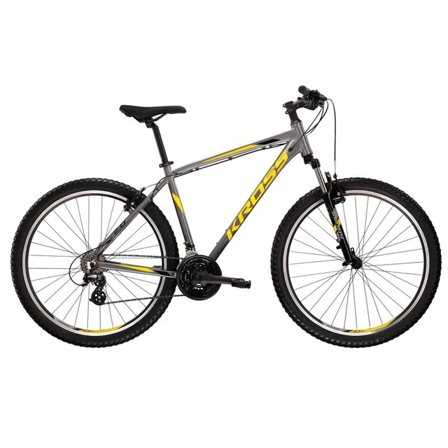 Mountain Bike Kross Hexagon 2.0 26” – 2022 - Graphite/Black/Yellow - Graphite/Black/Yellow