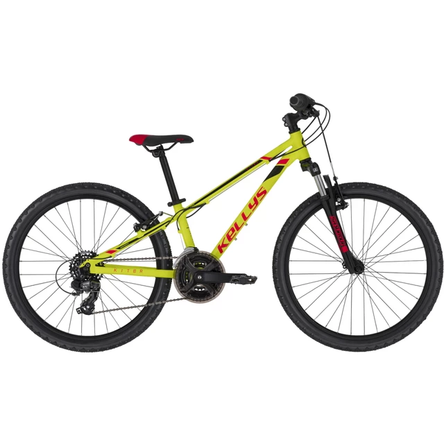 Juniorský bicykel KELLYS KITER 50 24" 7.0 - Titanium Blue - Neon Yellow