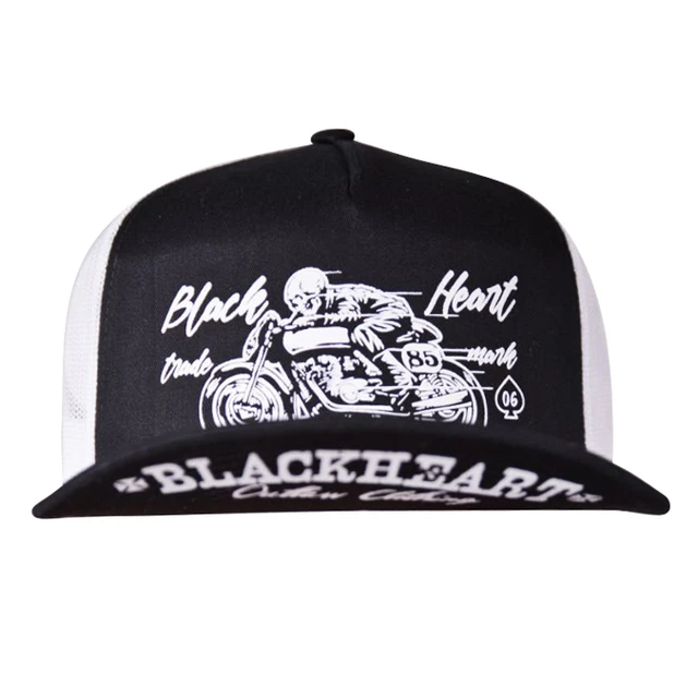 Czapka z daszkiem baseballówka BLACK HEART Vintage Evil Trucker - Biały