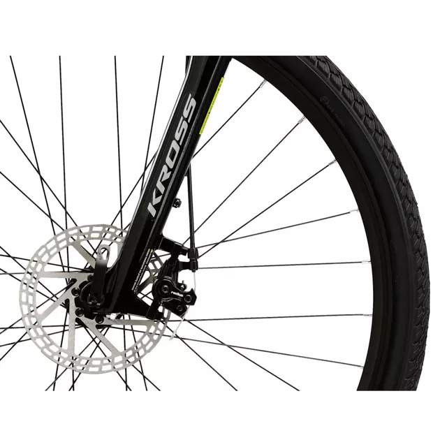 Dámské crossové kolo Kross EVADO 3.0 28" - model 2025 - šedá / zelená / lesk