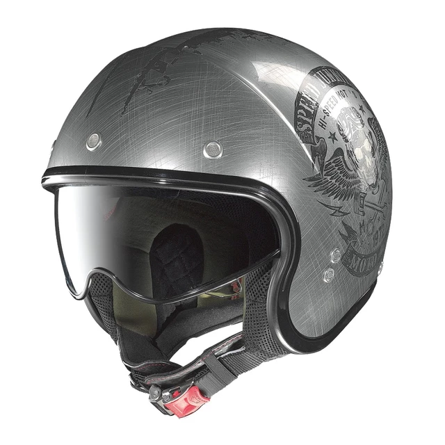Motorcycle Helmet Nolan N-21 Speed Junkies Scratched Chrome - Scratched Chrome - Scratched Chrome