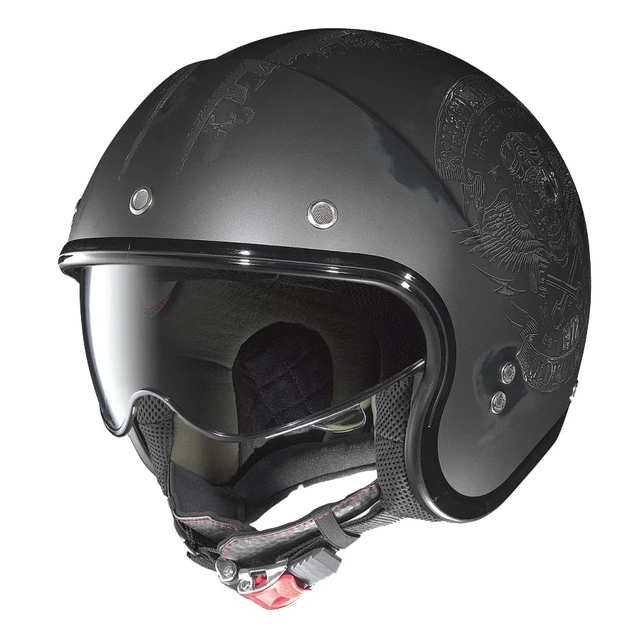 Motorradhelm Nolan N21 Speed Junkies Scratched Chrome - Flat Asphalt-Black