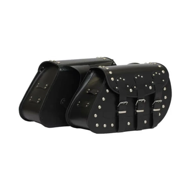 Kožené moto brašny TechStar Jack se zdobením