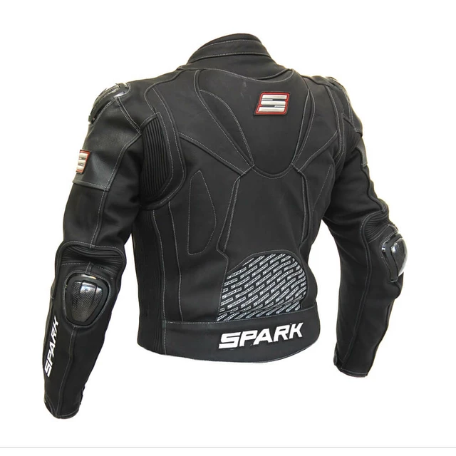 Pánská kožená moto bunda Spark ProComp - 3XL