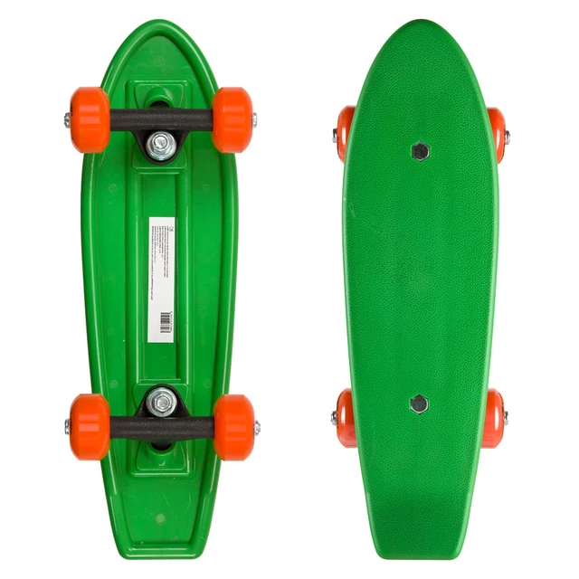 Plastični skateboard WORKER Alwi - rumena - zelena