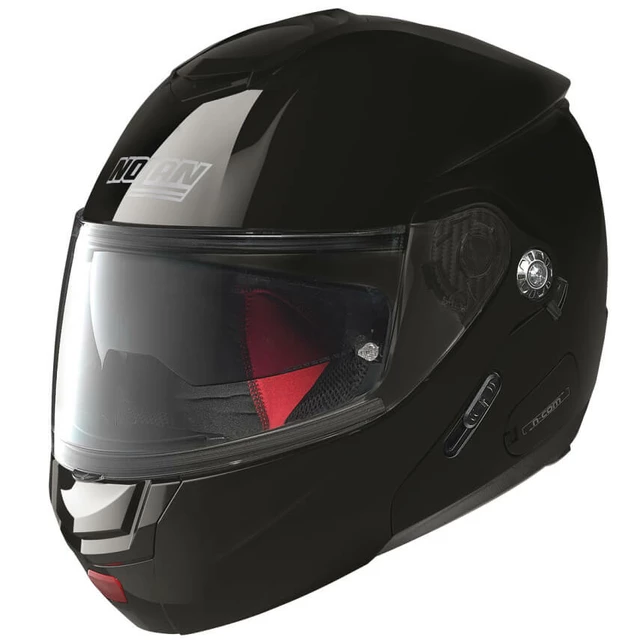 Moto helma Nolan N90-2 Classic N-Com Glossy Black - XS (53-54) - černá lesk