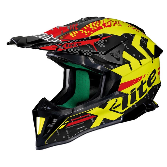 Motocross Helmet X-Lite X-502 Nac-Nac LED Yellow - XL (61-62) - Black-Yellow