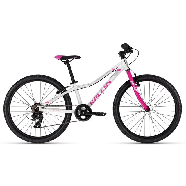 Juniorský bicykel KELLYS KITER 30 24" 8.0 - Neon Orange - White