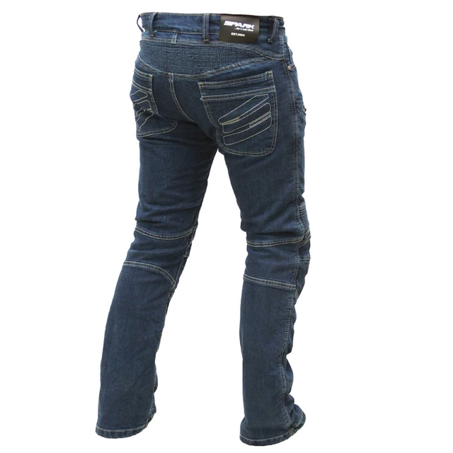 Pánske jeansové moto nohavice SPARK Hawk - modrá