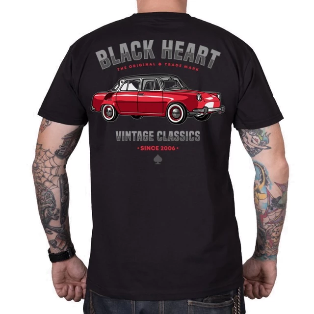 Tričko BLACK HEART MB - M - čierna