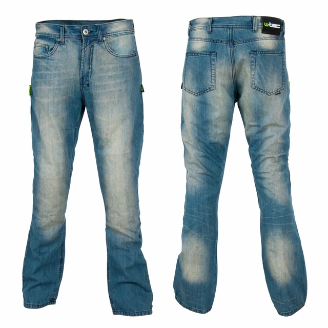 Men's moto jeans W-TEC Airweigt - 48/5XL - Bright Blue