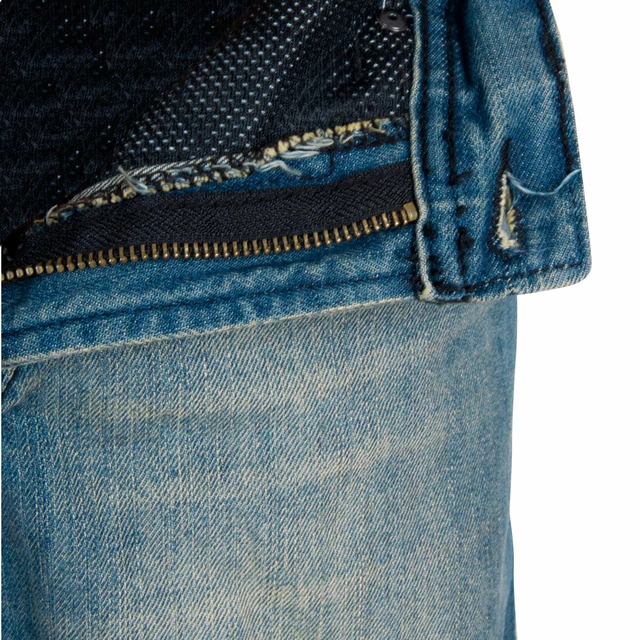 Men's moto jeans W-TEC Airweigt - Bright Blue
