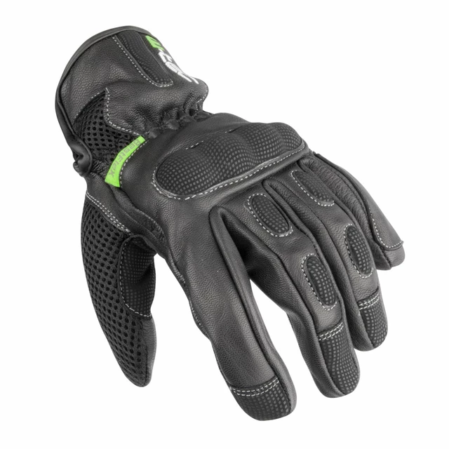 Men's moto gloves W-TEC New Look - Black - Black