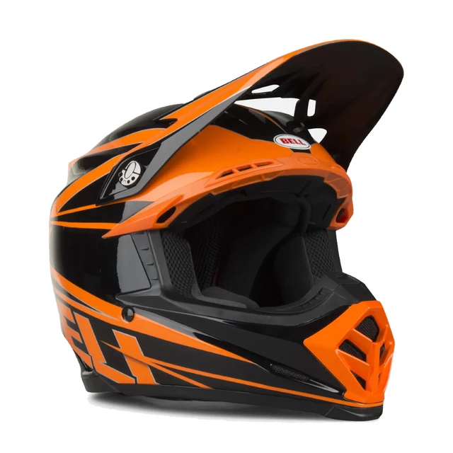 Motocross Helmet BELL Moto-9 - Orange-Black, M (57-58) - Orange-Black
