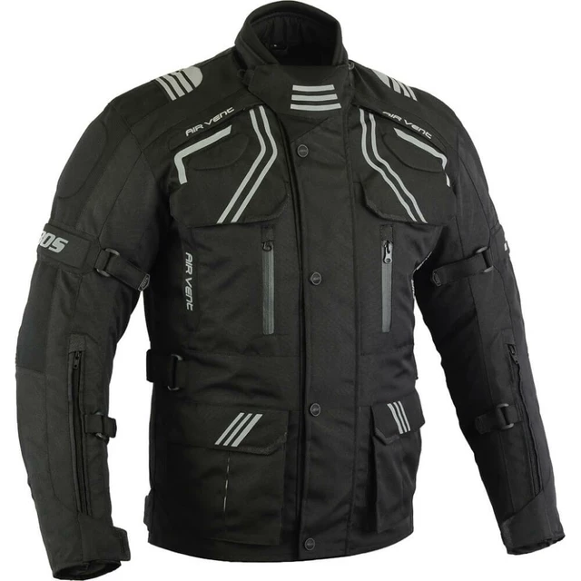 Men’s Touring Moto Jacket BOS Temper - 4XL - Black