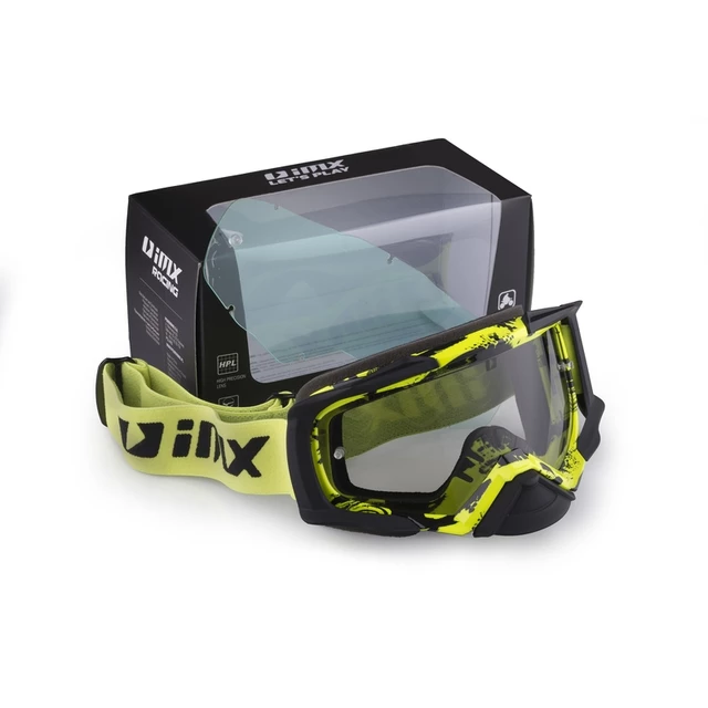 Motocross Goggles iMX Dust Graphic - Orange-Black Matt