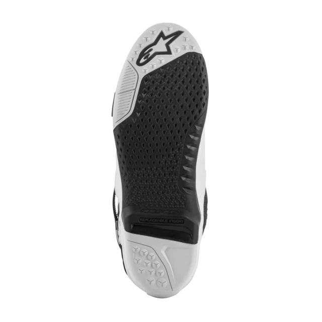 Moto boty Alpinestars Tech 10 Supervented perforované bílá